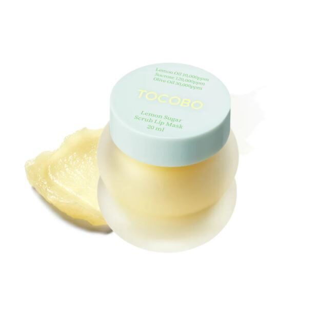 TOCOBO - Lemon Sugar Scrub Lip Mask - lūpų kaukė-šveitiklis