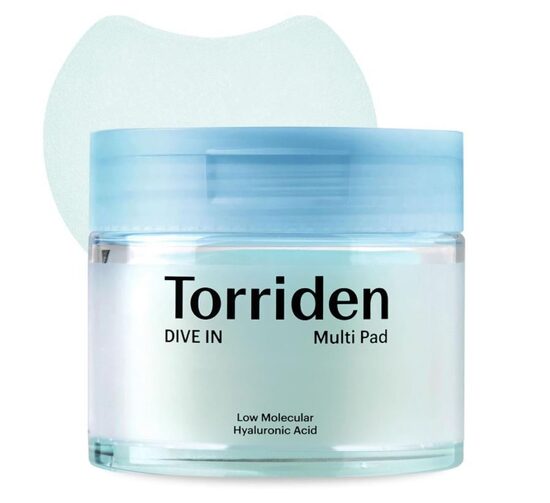Torriden DIVE-IN Low Molecule Hyaluronic Acid Multi Pad - esencijos padeliai