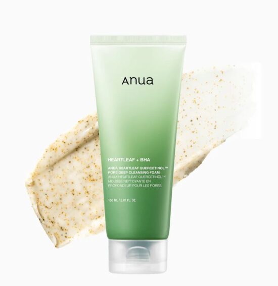  Anua – Heartleaf Quercetinol Pore Deep Cleansing Foam - giliam porų valymui