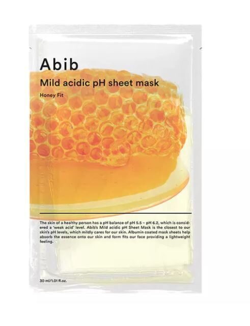ABIB – Mild Acidic PH Sheet Mask Honey Fit - lakštinė veido kaukė 