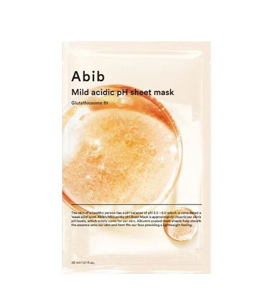 Abib – Mild Acidic pH Glutathiosome Fit Sheet Mask - lakštinė vaido kaukė